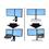 Ergotron WorkFit Convert-to-LCD &amp; Laptop Kit from Dual Displays, for WorkFit-S or WorkFit-C - mounting component